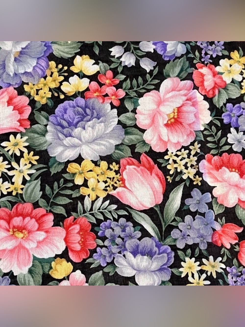 NWT Vintage YSL Yves Saint Laurent Floral Scarf Handkerchief - Picture 9 of 12